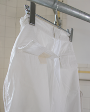 Load image into Gallery viewer, 1990s Armani White Pants with Cargo Pockets on the Shin - Size S