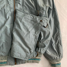 Load image into Gallery viewer, 1990s Armani Faded Olive Hooded Bomber with Modular Kangaroo Pouch - Size L