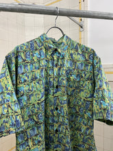 Load image into Gallery viewer, 1980s Katharine Hamnett Green Brick Graphic Shirt - Size M