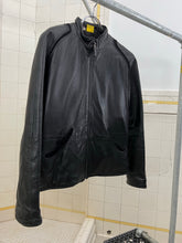 Load image into Gallery viewer, 2000s Mandarina Duck Contemporary Padded Leather Jacket - Size XS