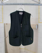 Load image into Gallery viewer, 1990s Armani Padded Forest Green Vest - Size M