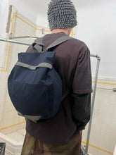 Load image into Gallery viewer, Late 1990s Mandarina Duck Navy 'Basis' Zaino Circular Backpack - Size OS