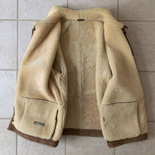 Load image into Gallery viewer, 1990s Armani Tan Suede Mouton Jacket - Size L