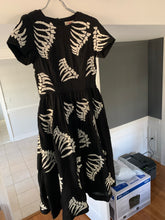 Load image into Gallery viewer, 2000s Vintage You Must Create Wool Dress with Spinal Skeleton Embroidery - Size S