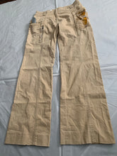 Load image into Gallery viewer, 2000s Armani Beige Gimmick Cargo Pocket Work Pants - Size S