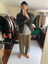Load image into Gallery viewer, ss1983 Issey Miyake Charcoal Grey Textured Cotton Suit Set - Size L