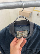 Load image into Gallery viewer, 1980s Armani Cropped Denim Bomber Jacket with Oriental Tiger Backpatch - Size L