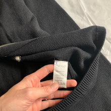 Load image into Gallery viewer, 1990s Yohji Yamamoto Black Godzilla Zipper Sweater - Size M