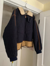 Load image into Gallery viewer, 1990s Armani Quilted B-3 Jacket with Sherpa Lined Collar and Extended Hem - Size XL