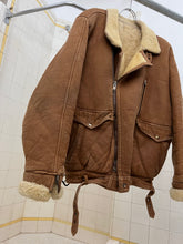 Load image into Gallery viewer, 1980s Marithe Francois Girbaud Shearling Leather Jacket - Size XL