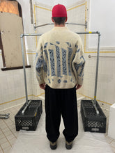 Load image into Gallery viewer, 1980s Marithe Francois Girbaud Wide Intarsia Zippered Sweater - Size L