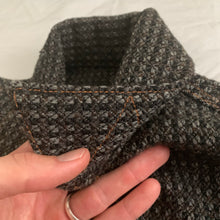 Load image into Gallery viewer, 1997 CDGH Charcoal Grey Textured Tweed Trucker Jacket - Size M