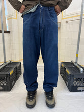 Load image into Gallery viewer, 1990s Mickey Brazil Blue Jeans with Cinch Hem Detail - Size M