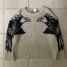 Load image into Gallery viewer, aw1996 Yohji Yamamoto Eagle Sleeve Intarsia Knit - Size M