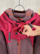 Load image into Gallery viewer, Seeing Red Marron Dyed Elephant Trunk Hoodie with Red Token Bag - Size OS