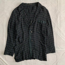 Load image into Gallery viewer, ss1996 Yohji Yamamoto Rayonne Checkered Blazer - Size M