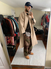 Load image into Gallery viewer, aw1995 Yohji Yamamoto Beige Raw Cut Wool Overcoat - Size OS