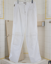 Load image into Gallery viewer, 1990s Armani White Pants with Cargo Pockets on the Shin - Size S