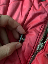 Load image into Gallery viewer, 1990s Armani Textured Iridescent Red Nylon Military Parka with Roll Hood - Size XL