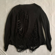Load image into Gallery viewer, 1990s Yohji Yamamoto Destroyed Black Knitted Sweater - Size M
