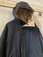 Load image into Gallery viewer, 1990s Armani Navy Hooded Military Parka - Size M