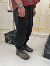 Load image into Gallery viewer, 1980s Katharine Hamnett Washed Black Pleated Tapered Trousers - Size M