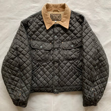 Load image into Gallery viewer, 1990s Armani Heavy Textured Quilted Nylon Trucker Jacket - Size XL