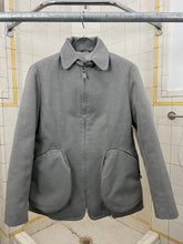 Load image into Gallery viewer, Late 1990s Mandarina Duck Light Grey Egg Cell Tailored Blouson - Size S