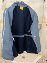 Load image into Gallery viewer, 2000s Mandarina Duck Raw Cut Coated Fabric Shirt Jacket with Contrast Detailing - Size M
