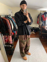 Load image into Gallery viewer, 1980s Katharine Hamnett Black Soft Cotton Oversized Military Shirt - Size XL