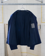 Load image into Gallery viewer, ss1993 Yohji Yamamoto Navy Gabardine Cropped Suit Jacket - Size M