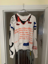 Load image into Gallery viewer, 2000s Bernhard Willhelm White Graphic Crewneck - Size M