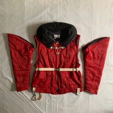Load image into Gallery viewer, 1990s Armani Red Modular Bondage Jacket - Size L