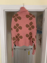 Load image into Gallery viewer, aw1996 CDG Cropped Flower Intarsia Sweater - Size M