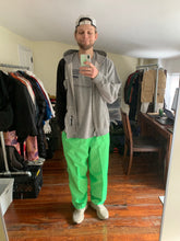 Load image into Gallery viewer, aw2000 Issey Miyake Electric Green Trackpants - Size L