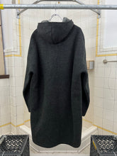 Load image into Gallery viewer, Late 1990s Mandarina Duck Hooded Wool Long Coat - Size XL