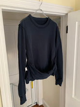 Load image into Gallery viewer, 2000s Bernhard Willhelm Faded Aqua Insideout Crewneck with Kangaroo Pocket - Size M