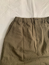 Load image into Gallery viewer, ss2000 Issey Miyake Dark Khaki Textured Nylon Bunge Hem Skirt - Size M