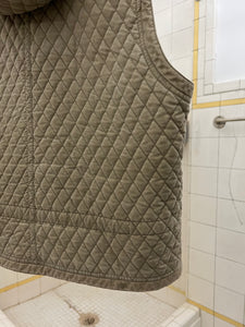 1980s Armani Quilted Hooded Vest - Size XL