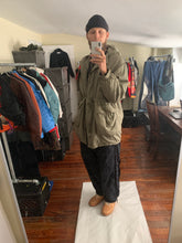 Load image into Gallery viewer, 1990s Katharine Hamnett Khaki Silk Military Parka - Size XL