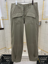 Load image into Gallery viewer, 2000s Armani Military Pants with Front Thigh Cargo Pocket Hem Slit Detailing - Size L