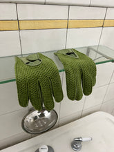 Load image into Gallery viewer, 1980s Armani Tonal Green Gloves - Size M