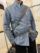 Load image into Gallery viewer, Late 1990s Mandarina Duck Navy Messenger Bag - Size OS
