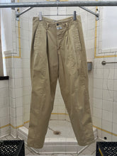 Load image into Gallery viewer, 1980s Marithe Francois Girbaud Khaki Pleated Front with Outseam Paneling - Size S