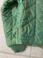 Load image into Gallery viewer, 1990s Armani Textured Iridescent Green Nylon "Hyper Cold" Cropped Jacket - Size L