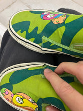 Load image into Gallery viewer, ss2000 Issey Miyake x Takashi Murakami Green Slip-ons - Size 9 US