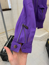 Load image into Gallery viewer, 1980s Armani Dual Zip Iridescent Flight Jacket - Size XL