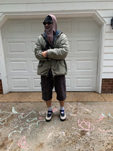 Load image into Gallery viewer, 1990s Armani Faded Seafoam Green Military Parka with Removeable Quilted Lining - Size XL