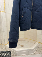 Load image into Gallery viewer, 1990s Armani Cropped Quilted Denim Bomber Jacket - Size L