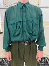 Load image into Gallery viewer, 1980s Katharine Hamnett Silk Cargo Pocket Shirt - Size L